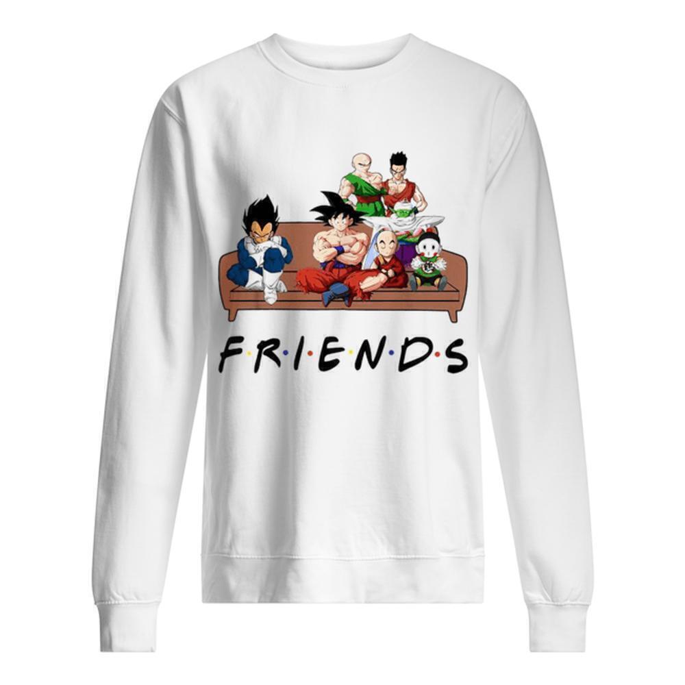 Dragon Ball Friends Tv Show Anime Parody Mashup Sweatshirt